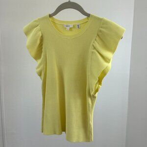 ALC Holley Flutter Sleeve Ribbed Knit Top
